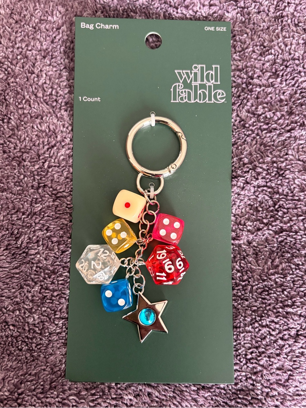 wild fable Dice & Star Keychain